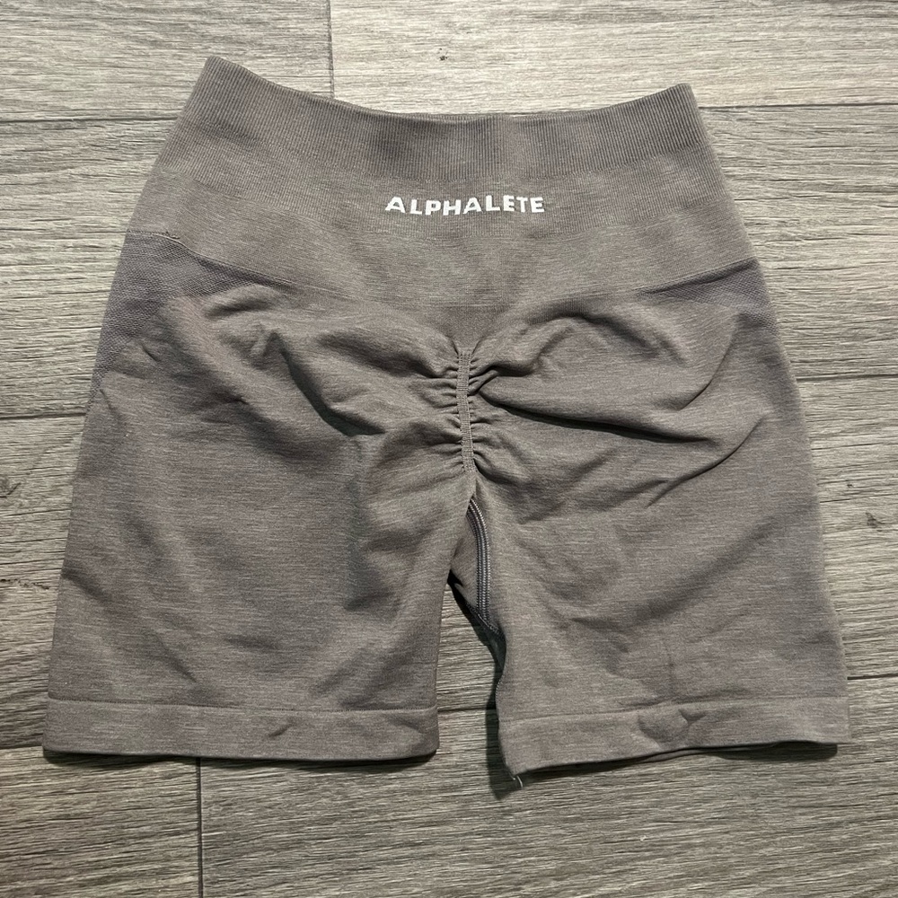 Grey Alphalete Amplify Shorts Size Small